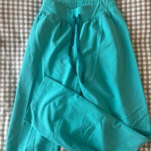 Figs Women's Turquoise Straight Leg Pants